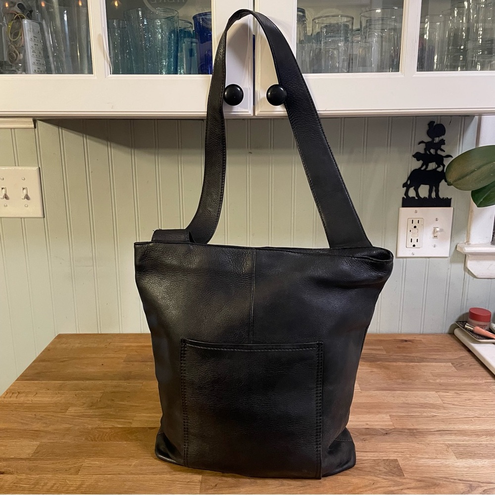 Vintage Hobo International Leather Tote